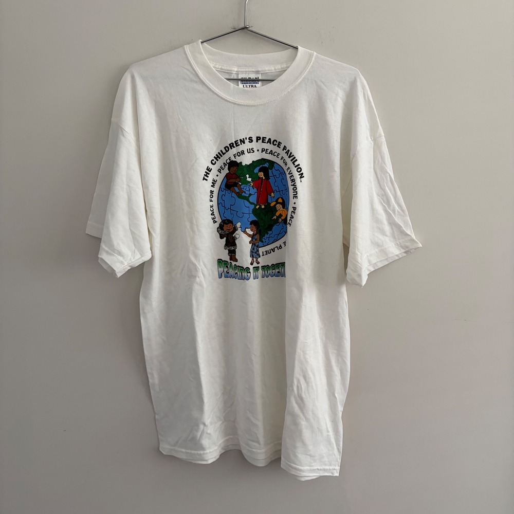 Gildan Ultra Cotton Childrens Peace Pavilion Peacing It Together T-Shirt XL
